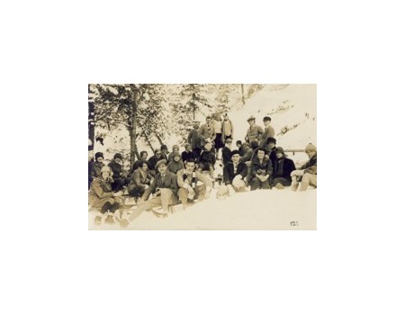 START OF THE LUGE RACE 1920 (SWITZERLAND) postcard