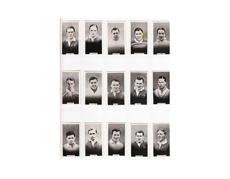 BRITISH RUGBY PLAYERS 1930 (NEW ZEALAND ISSUE) WILLS cigarette cards