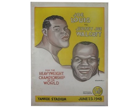 JOE LOUIS V "JERSEY" JOE WALCOTT 1948 BOXING PROGRAMME