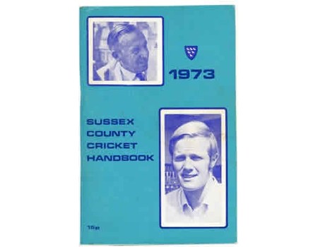 OFFICIAL SUSSEX CRICKET HANDBOOK 1973
