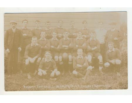 REDRUTH 1907-08 RUGBY POSTCARD