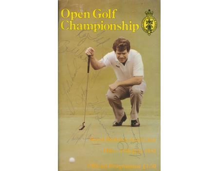 OPEN GOLF CHAMPIONSHIP 1983 (ROYAL BIRKDALE) PROGRAMME - PROFUSELY SIGNED