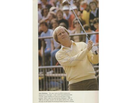 OPEN GOLF CHAMPIONSHIP 1983 (ROYAL BIRKDALE) PROGRAMME - PROFUSELY SIGNED