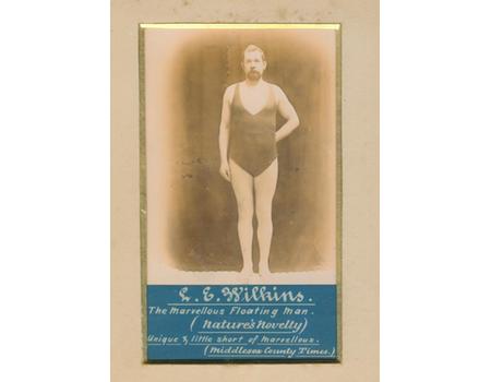 L.E. WILKINS - THE MARVELLOUS FLOATING MAN PHOTOGRAPH 