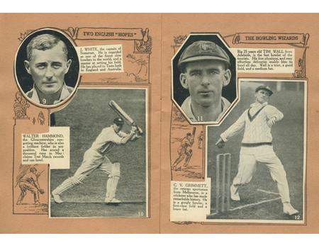THE MAGNET ALBUM OF TEST MATCH CRICKETERS 1930 TOUR