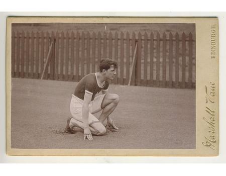 ALFRED DOWNER CARTE DE VISITE - SCOTTISH "CHAMPION SPRINTER OF THE WORLD"
