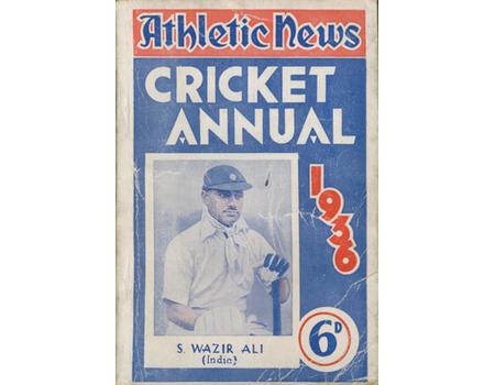 ATHLETIC NEWS CRICKET ANNUAL 1936
