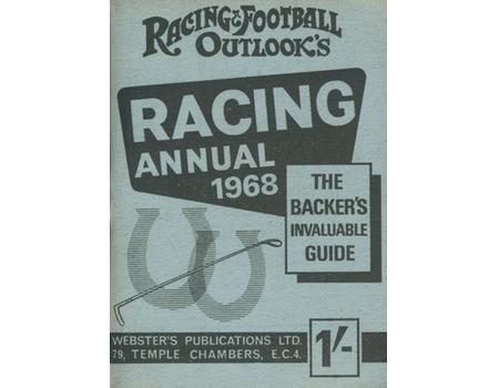 RACING AND FOOTBALL OUTLOOK RACING ANNUAL FOR 1968