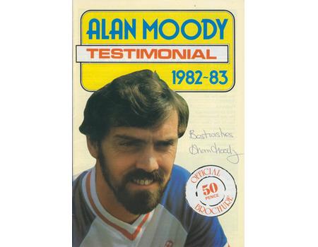 ALAN MOODY (SOUTHEND UNITED) TESTMONIAL BROCHURE 1982-83