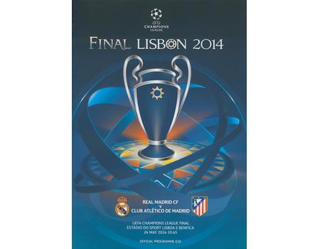 REAL MADRID V ATLETICO MADRID 2014 (CHAMPIONS LEAGUE FINAL) FOOTBALL PROGRAMME