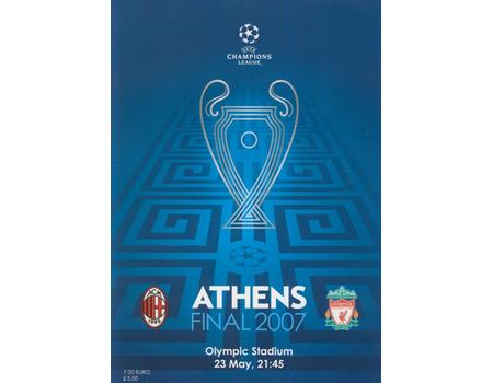 AC MILAN V LIVERPOOL 2007 (CHAMPIONS LEAGUE FINAL) FOOTBALL PROGRAMME