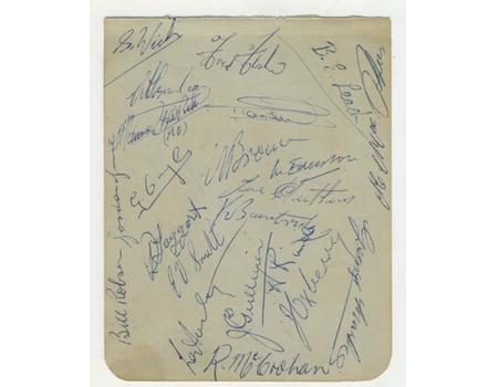 READING FOOTBALL CLUB 1950-51 SIGNED ALBUM PAGE