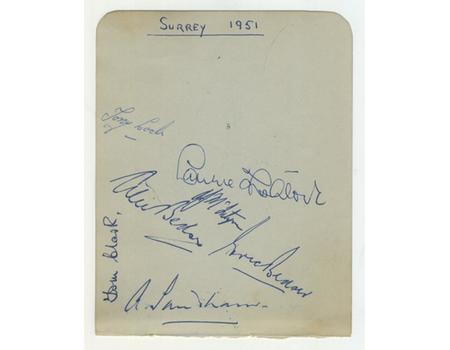 READING FOOTBALL CLUB 1950-51 SIGNED ALBUM PAGE