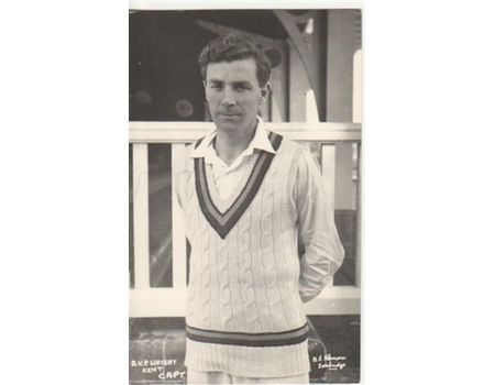 DOUGLAS VIVIAN PARSON WRIGHT (KENT & ENGLAND) CRICKET POSTCARD