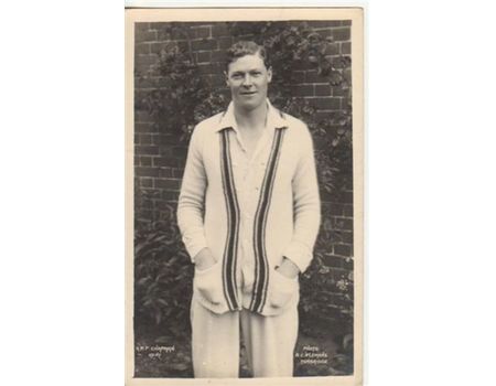 PERCY CHAPMAN (KENT & ENGLAND) CRICKET POSTCARD