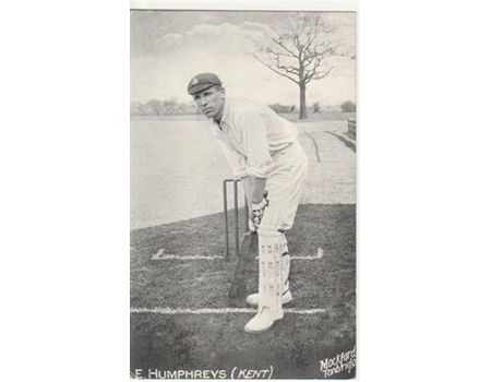 EDWARD HUMPHREYS (KENT) CRICKET POSTCARD