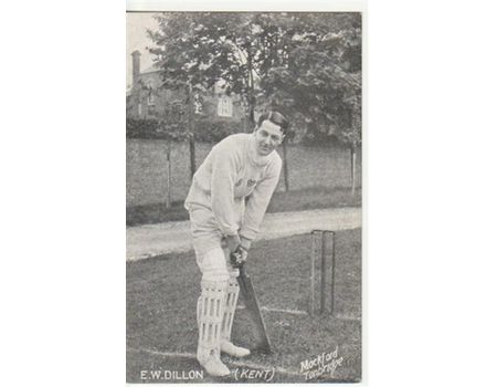 EDWARD DILLON (KENT) CRICKET POSTCARD
