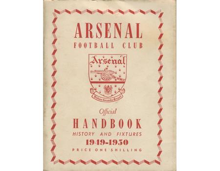ARSENAL FOOTBALL CLUB 1949-50 OFFICIAL HANDBOOK
