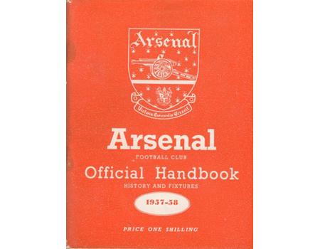 ARSENAL FOOTBALL CLUB 1957-58 OFFICIAL HANDBOOK