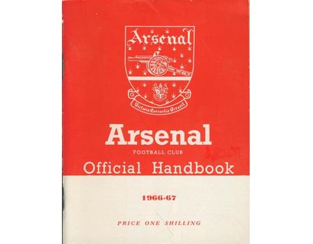 ARSENAL FOOTBALL CLUB 1966-67 OFFICIAL HANDBOOK