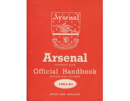 ARSENAL FOOTBALL CLUB 1964-65 OFFICIAL HANDBOOK