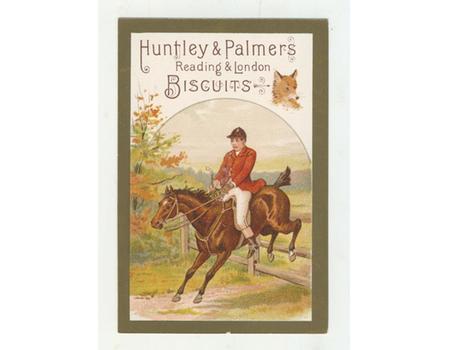 HUNTLEY AND PALMERS BISCUITS TRADE CARD C. 1880 - HUNTING