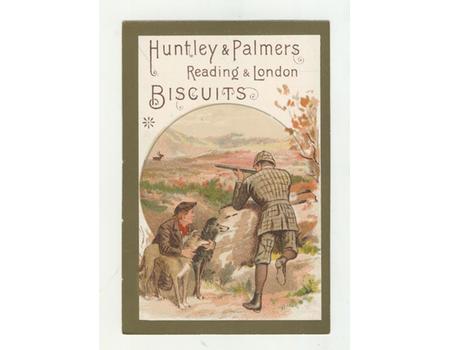 HUNTLEY AND PALMERS BISCUITS TRADE CARD C. 1880 - SHOOTING