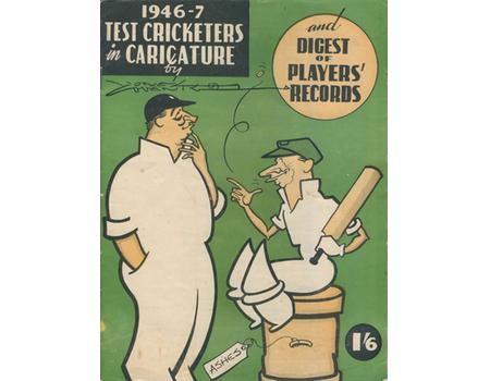 ENGLAND CRICKET TOUR TO AUSTRALIA 1946-47 SIGNED SOUVENIR