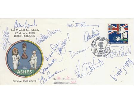 ENGLAND CRICKET TEAM 1989 SIGNED FIRST DAY COVER