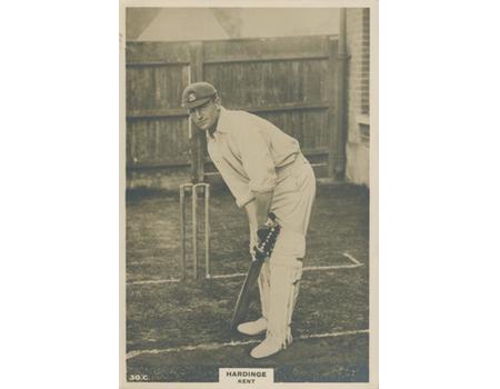 WALLY HARDINGE (KENT) LARGE "PINNACE" CARD