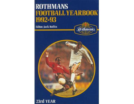 ROTHMANS FOOTBALL YEARBOOK 1992-93