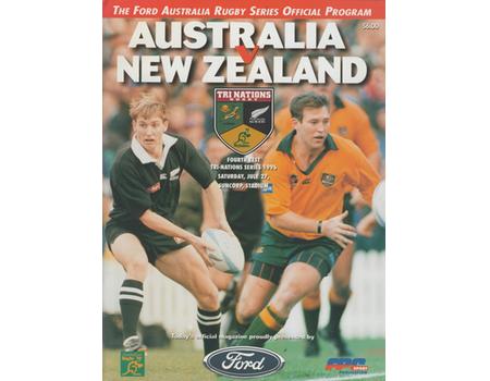 AUSTRALIA V NEW ZEALAND (4TH TEST) 1997 RUGBY PROGRAMME
