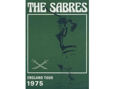 THE SABRES (CAPE TOWN) CRICKET TOUR TO ENGLAND 1975 BROCHURE