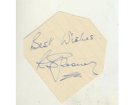 DICK SPOONER (WARWICKSHIRE, DURHAM & ENGLAND) CRICKET AUTOGRAPH