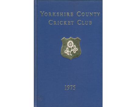 YORKSHIRE COUNTY CRICKET CLUB ANNUAL 1975