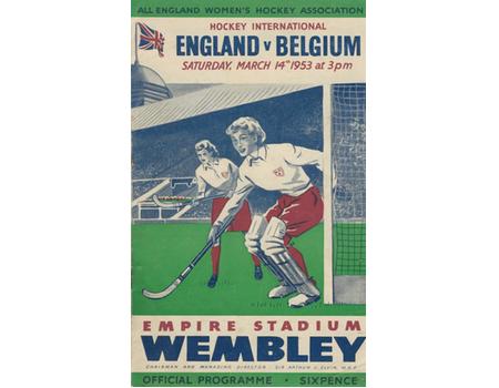 ENGLAND V BELGIUM 1953 WOMEN
