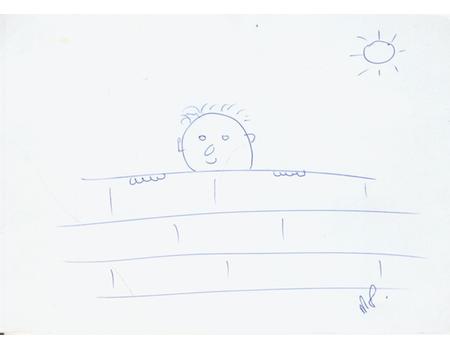 MARTIN PIPE ORIGINAL DRAWING 2008 - NATIONAL DOODLE DAY