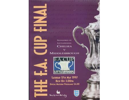 CHELSEA V MIDDLESBROUGH 1997 (F.A. CUP FINAL) FOOTBALL PROGRAMME