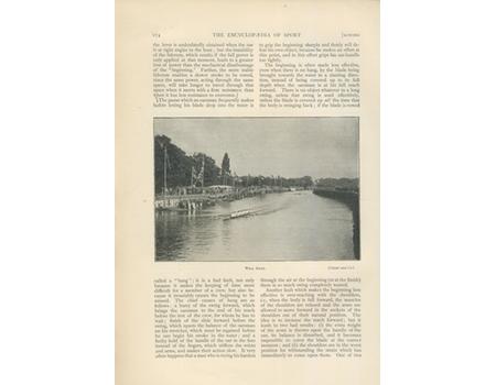 ROWING - THE ENCYCLOPAEDIA OF SPORT 1897