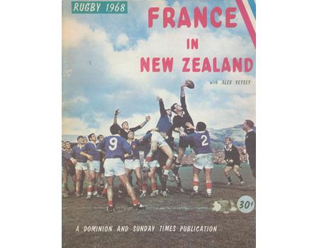 FRANCE IN NEW ZEALAND 1968 RUGBY TOUR BROCHURE