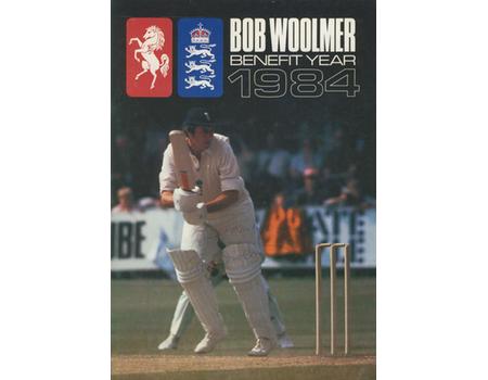 BOB WOOLMER (KENT) 1984 CRICKET BENEFIT BROCHURE