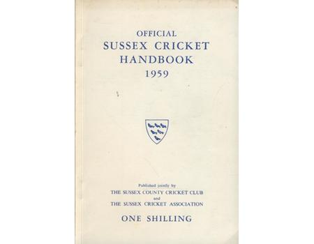 OFFICIAL SUSSEX CRICKET HANDBOOK 1959