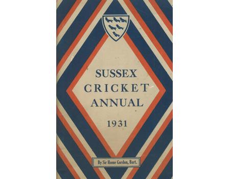 SUSSEX COUNTY CRICKET CLUB YEAR BOOK 1931