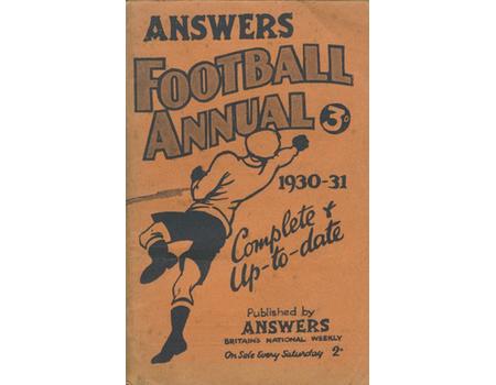 ANSWERS FOOTBALL ANNUAL 1930-31