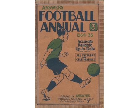 ANSWERS FOOTBALL ANNUAL 1934-35