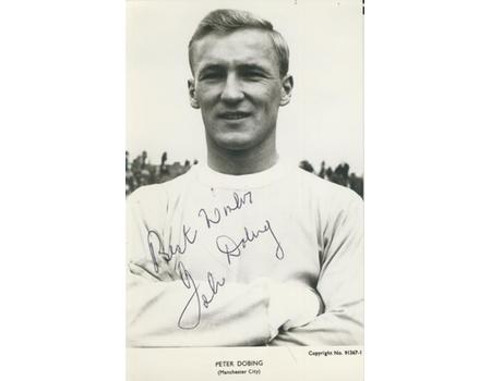 PETER DOBING (BLACKBURN, MAN CITY & STOKE CITY) SIGNED POSTCARD