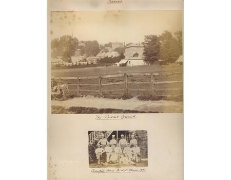 HARROW CRICKET GROUND & CHAMPION HOUSE TEAM 1871 PHOTOGRAPH