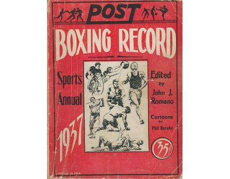 POST BOXING RECORD BOOK & SPORTS ANNUAL 1937