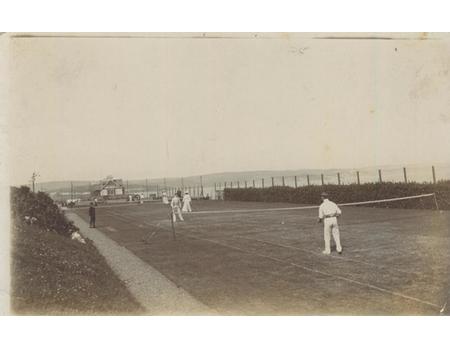TENNIS IN WEYMOUTH 1908 POSTCARD