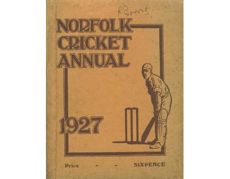 NORFOLK CRICKET ANNUAL 1927